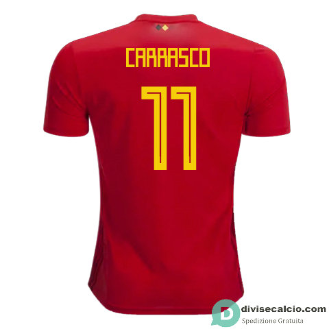 Maglia Belgio Gara Home 11#CARRASCO 2018