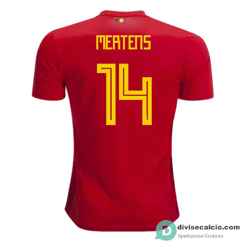 Maglia Belgio Gara Home 14#MERTENS 2018