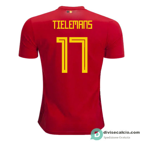 Maglia Belgio Gara Home 17#TIELEMANS 2018