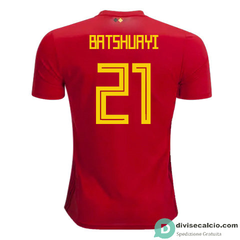 Maglia Belgio Gara Home 21#BATSHUAYI 2018