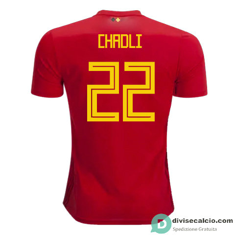 Maglia Belgio Gara Home 22#CHADLI 2018