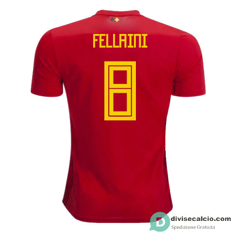 Maglia Belgio Gara Home 8#FELLAINI 2018