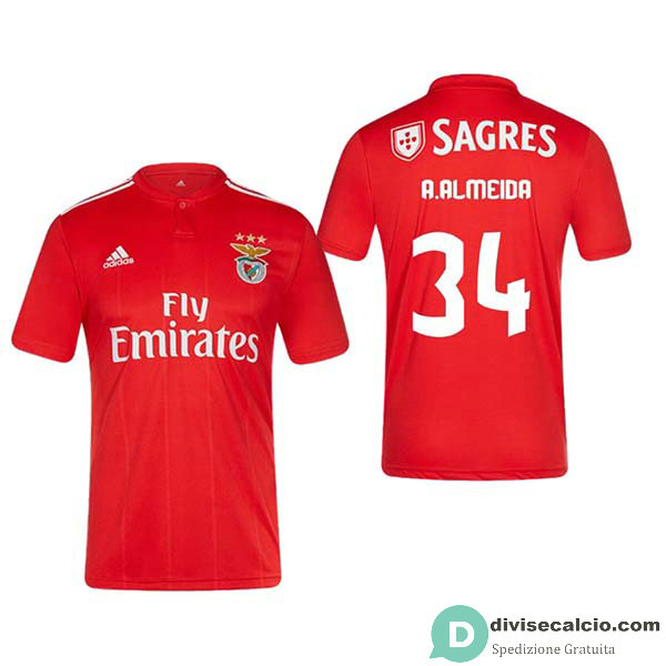 Maglia Benfica Gara Home 34#A.ALMEIDA 2018-2019