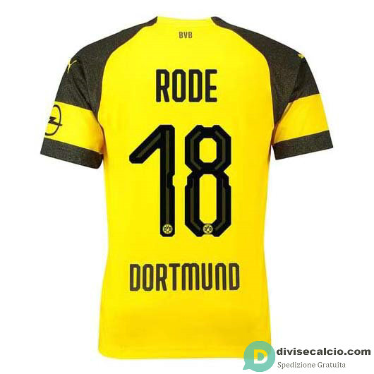 Maglia Borussia Dortmund Gara Home 18#RODE 2018-2019