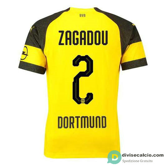 Maglia Borussia Dortmund Gara Home 2#ZAGADOU 2018-2019