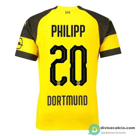 Maglia Borussia Dortmund Gara Home 20#PHILIPP 2018-2019