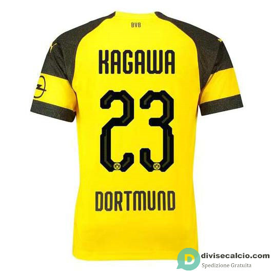Maglia Borussia Dortmund Gara Home 23#KAGAWA 2018-2019