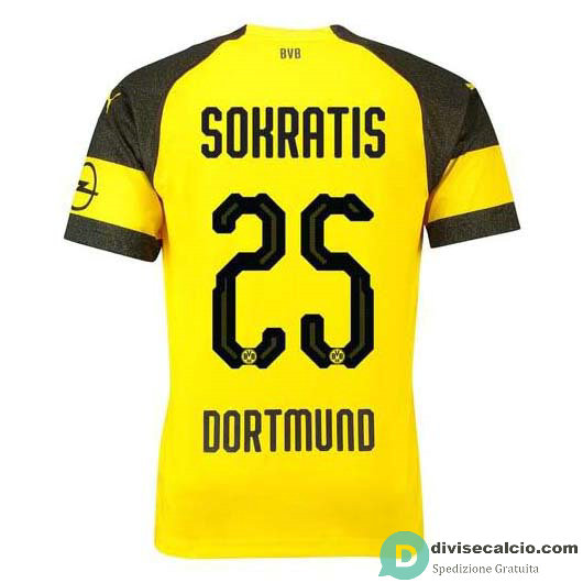 Maglia Borussia Dortmund Gara Home 25#SOKRATIS 2018-2019