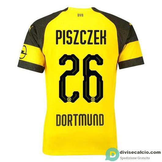 Maglia Borussia Dortmund Gara Home 26#PISZCZEK 2018-2019