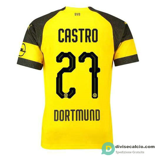 Maglia Borussia Dortmund Gara Home 27#CASTRO 2018-2019