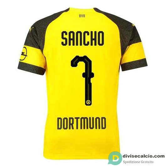 Maglia Borussia Dortmund Gara Home 7#SANCHO 2018-2019