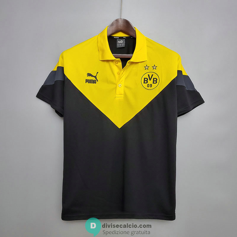 Maglia Borussia Dortmund Polo Black Yellow 2020/2021