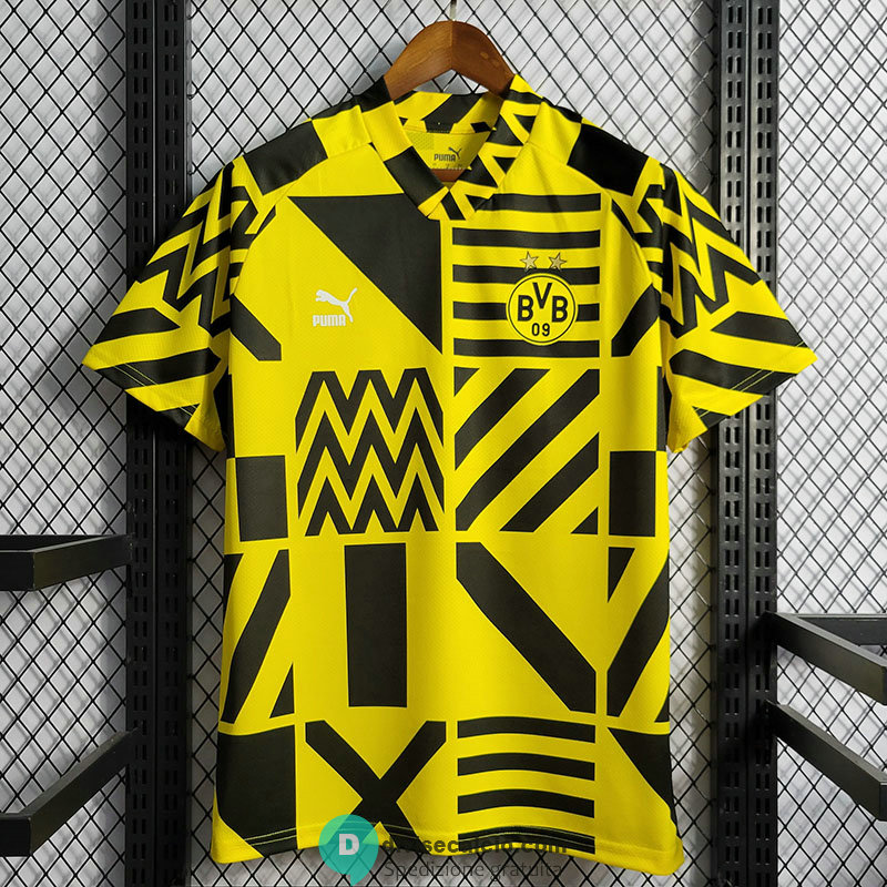 Maglia Borussia Dortmund Pre Match Training Yellow I 2022/2023