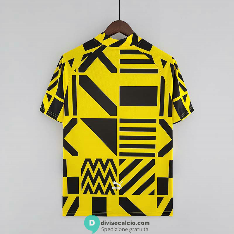 Maglia Borussia Dortmund Pre Match Yellow Black 2022/2023