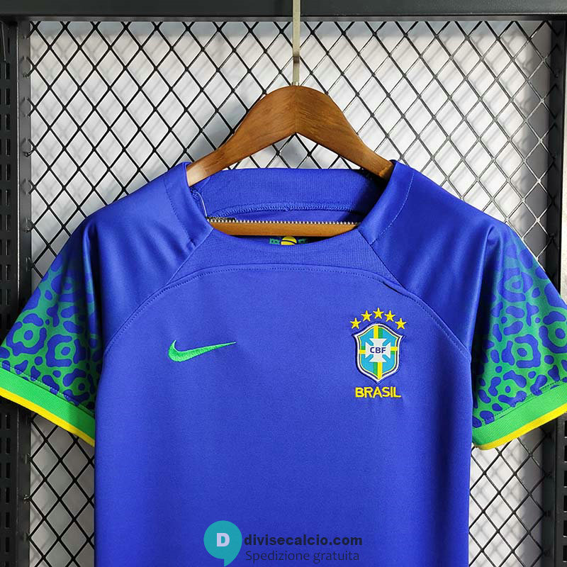 Maglia Brasile Bambino Gara Away 2022/2023