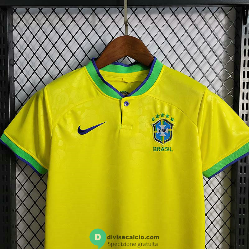 Maglia Brasile Bambino Gara Home 2022/2023