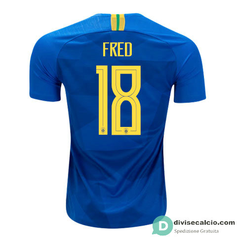 Maglia Brasile Gara Away 18#FRED 2018