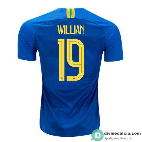 Maglia Brasile Gara Away 19#WILLIAN 2018