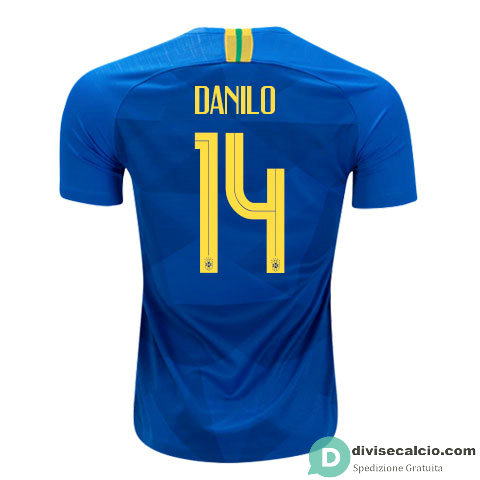 Maglia Brasile Gara Away 2#DANILO 2018