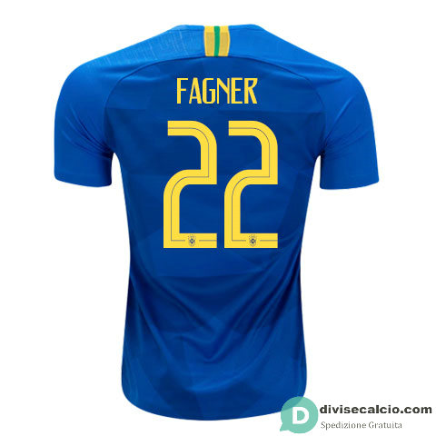 Maglia Brasile Gara Away 22#FAGNER 2018