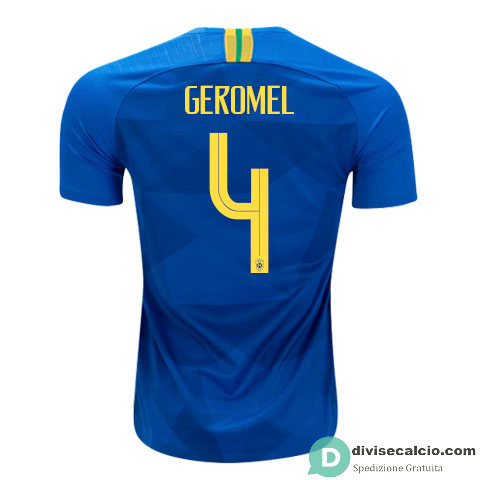 Maglia Brasile Gara Away 4#GEROMEL 2018