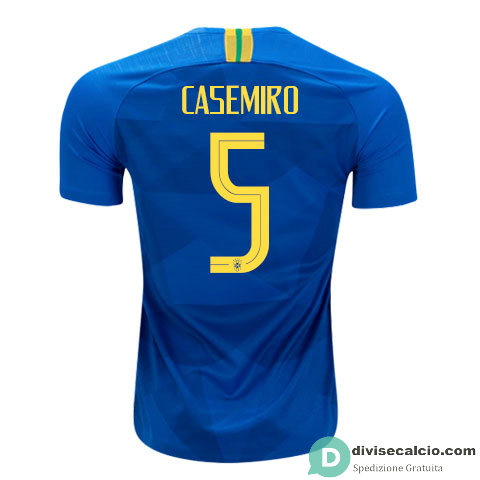 Maglia Brasile Gara Away 5#CASEMIRO 2018