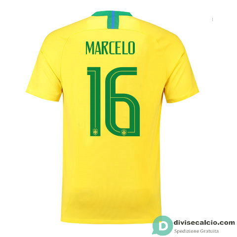 Maglia Brasile Gara Home 16#MARCELO 2018