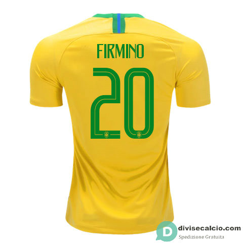 Maglia Brasile Gara Home 20#FIRMINO 2018