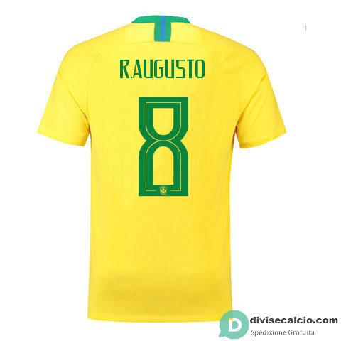 Maglia Brasile Gara Home 8#R.AUGUSTO 2018