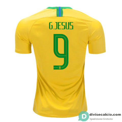 Maglia Brasile Gara Home 9#G.JESUS 2018