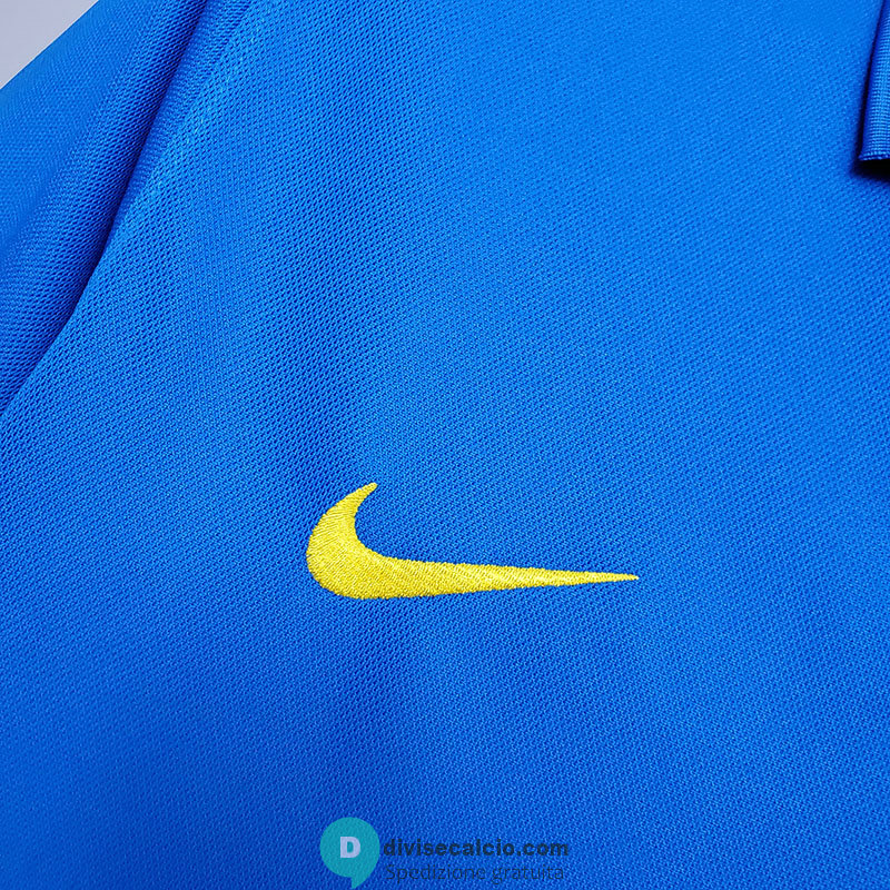 Maglia Brasile Polo Blue 2020/2021