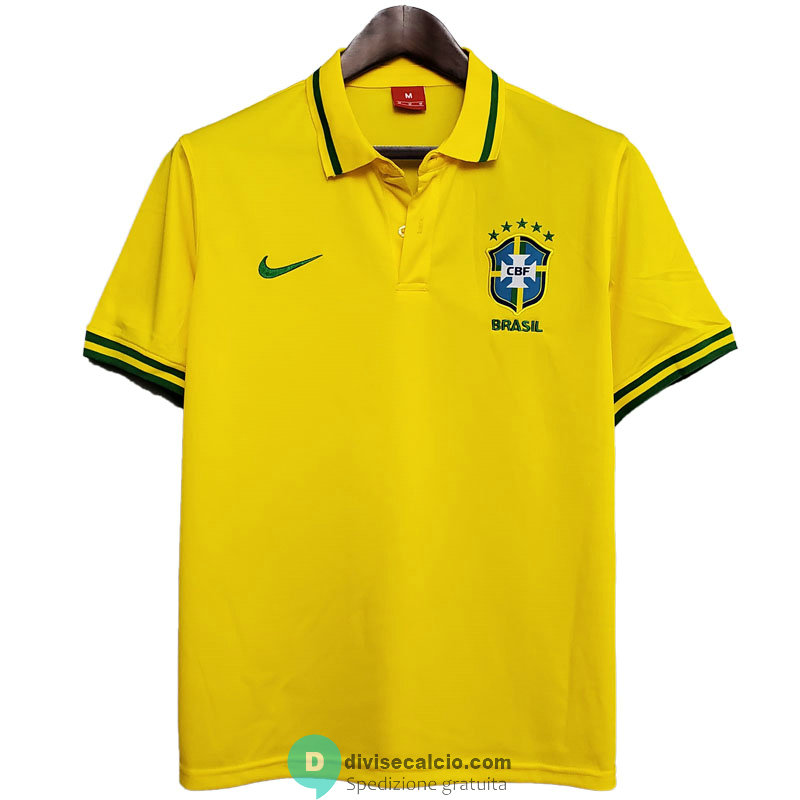 Maglia Brasile Polo Yellow 2020/2021