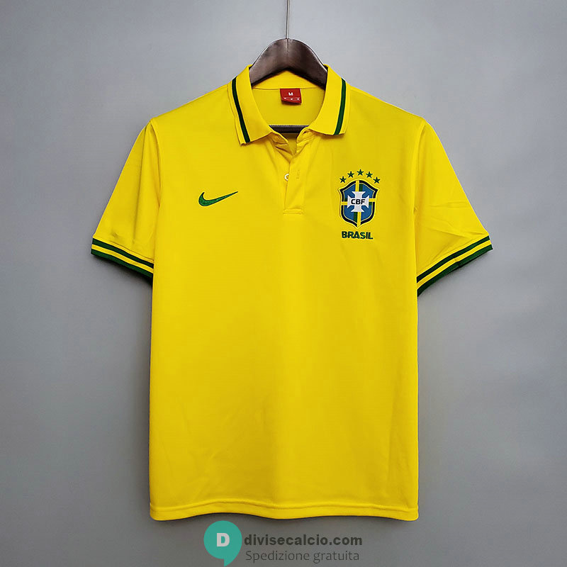 Maglia Brasile Polo Yellow 2020/2021