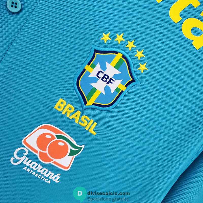 Maglia Brasile Training Blue II 2021/2022