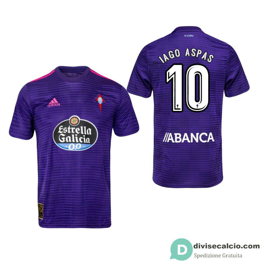 Maglia Celta Vigo Gara Away 10#IAGO ASPAS 2018-2019