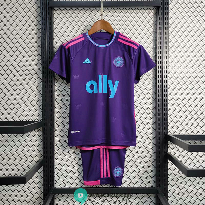 Maglia Charlotte FC Bambino Gara Away 2023/2024