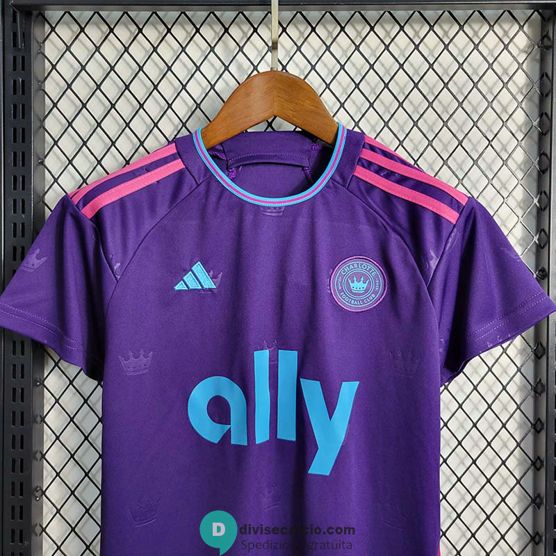 Maglia Charlotte FC Bambino Gara Away 2023/2024