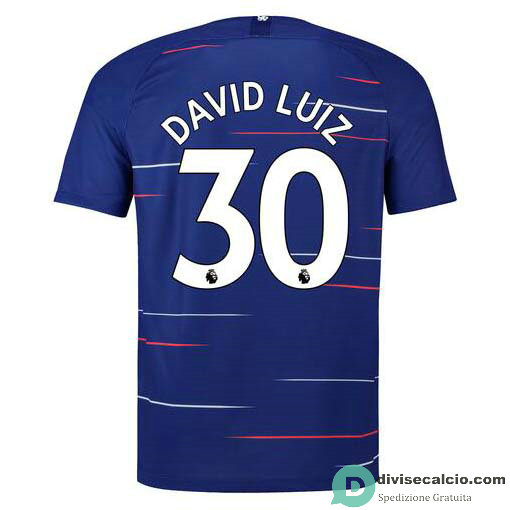 Maglia Chelsea Gara Home 30#DAVID LUIZ 2018-2019