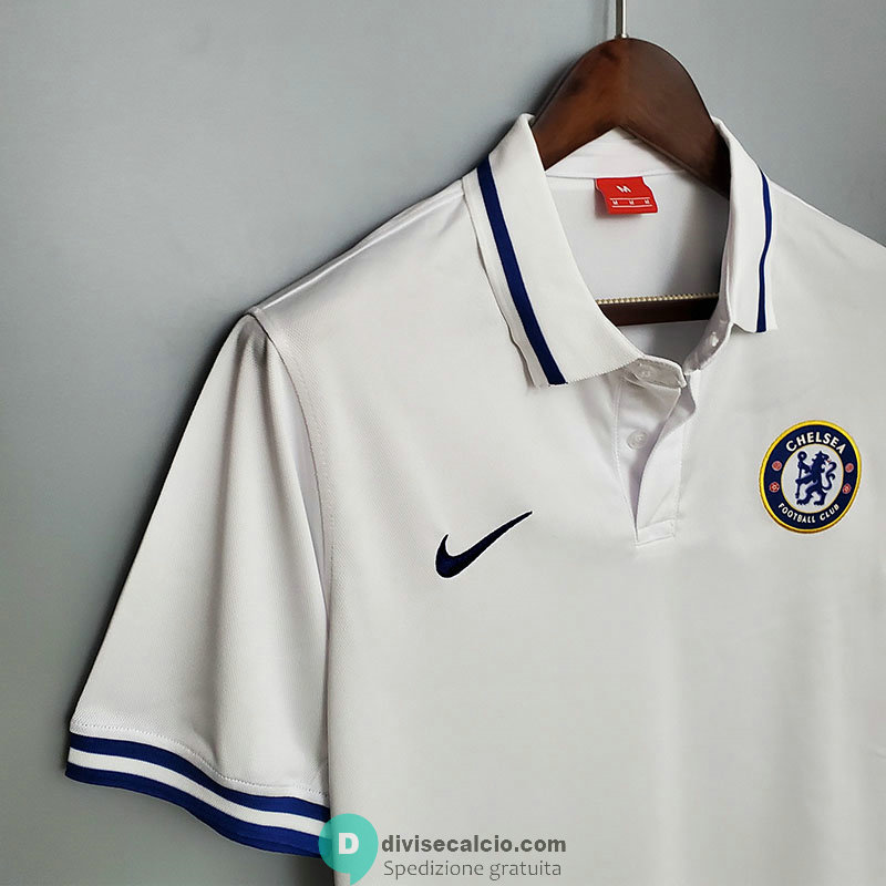 Maglia Chelsea Polo White 2020/2021