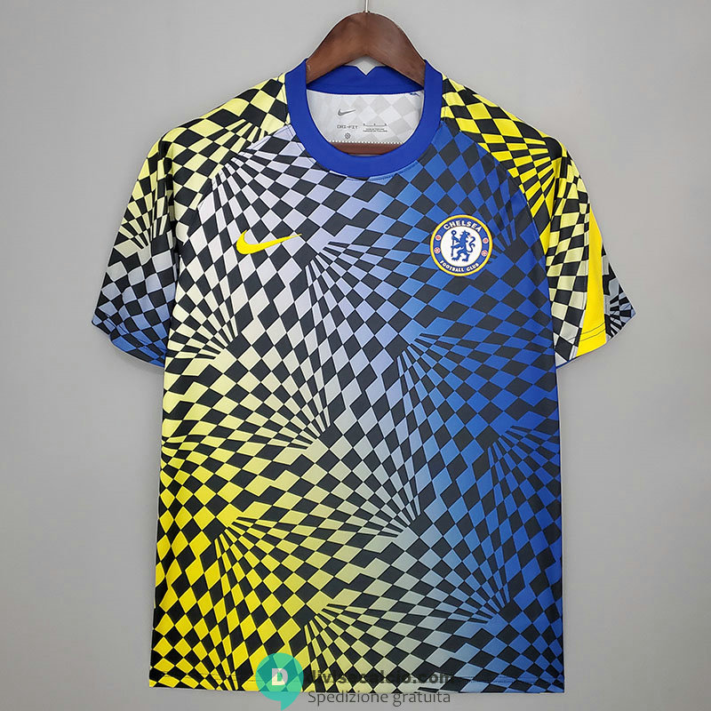 Maglia Chelsea Training Blue Yellow II 2021/2022