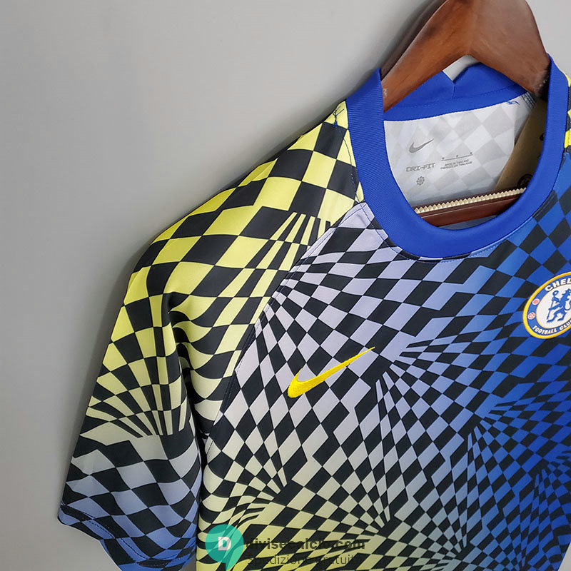 Maglia Chelsea Training Blue Yellow II 2021/2022