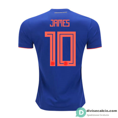 Maglia Colombia Gara Away 10#JAMES 2018