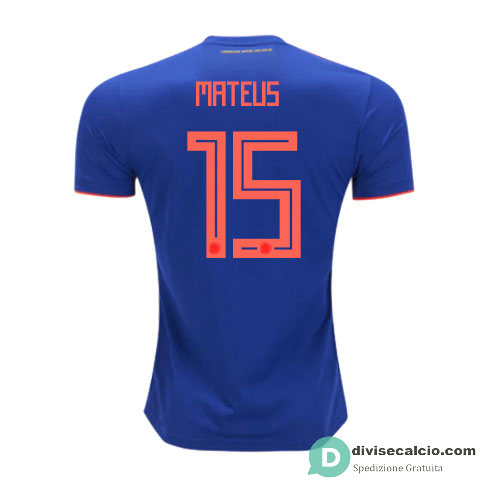 Maglia Colombia Gara Away 15#MATEUS 2018