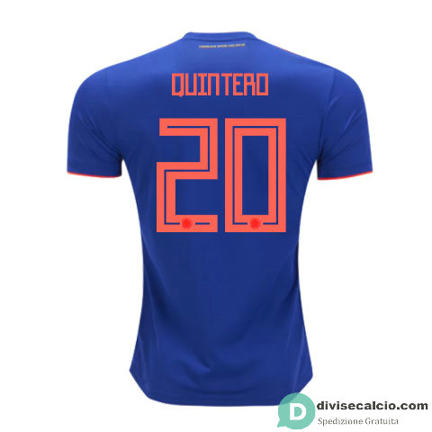 Maglia Colombia Gara Away 20#QUINTERO 2018