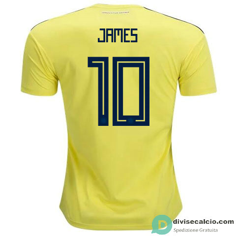 Maglia Colombia Gara Home 10#JAMES 2018