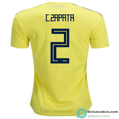 Maglia Colombia Gara Home 2#C.ZAPATA 2018