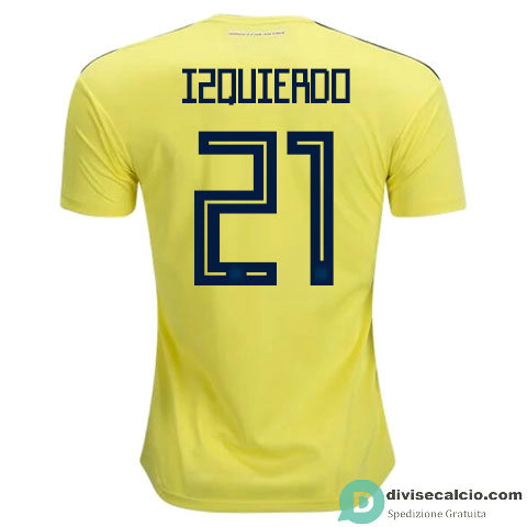 Maglia Colombia Gara Home 21#IZQUIERDO 2018