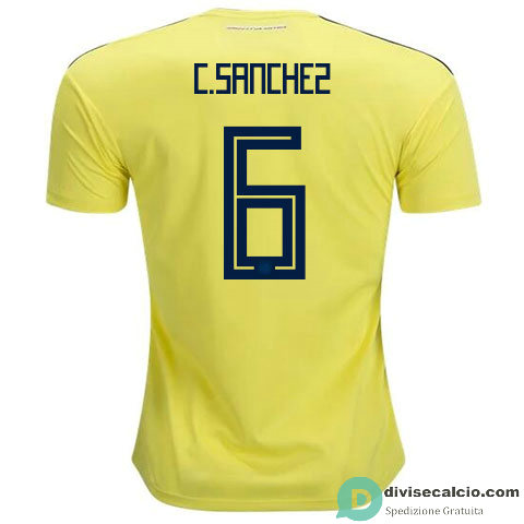 Maglia Colombia Gara Home 6#C.SANCHEZ 2018