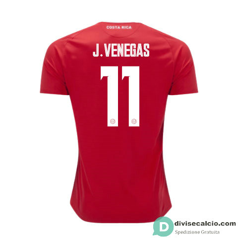 Maglia Costa Rica Gara Home 11#J.VENEGAS 2018