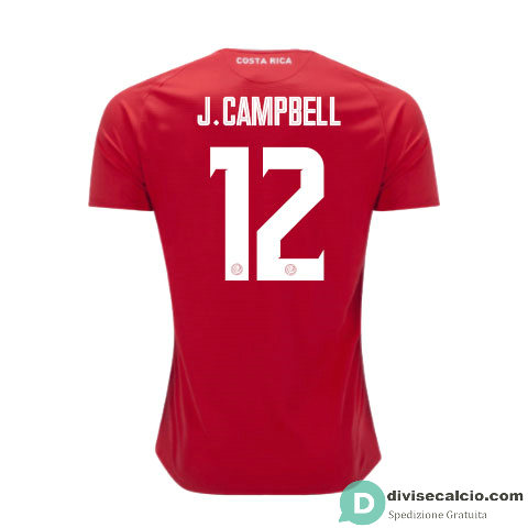 Maglia Costa Rica Gara Home 12#J.CAMPBELL 2018